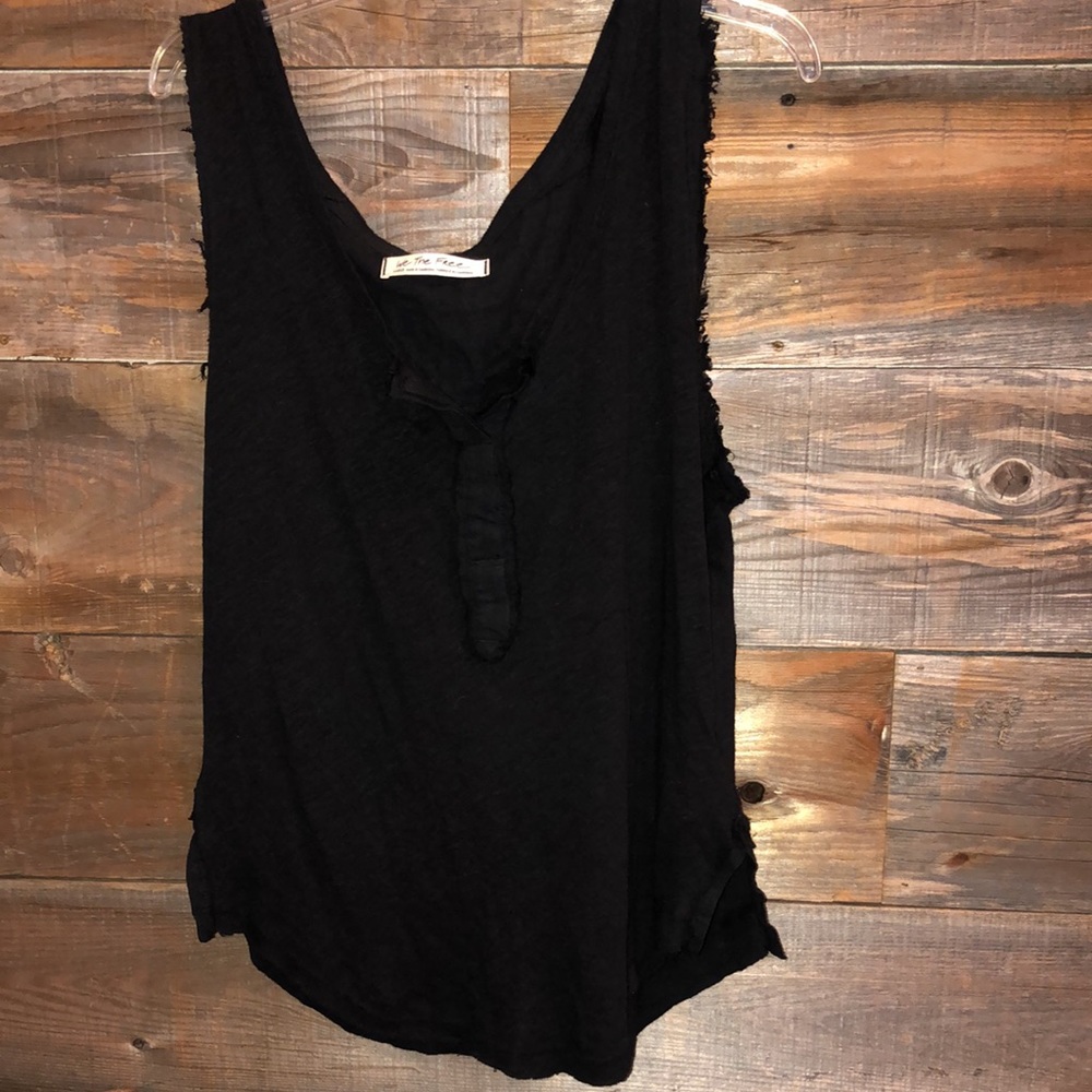 Free people black tank top